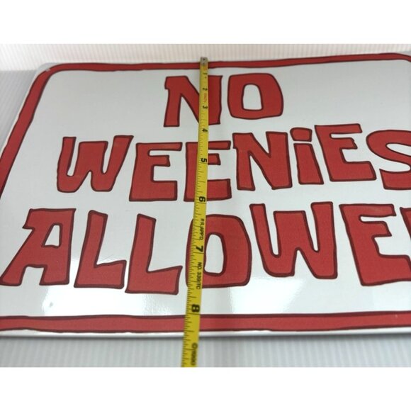 SpongeBob SquarePants No Weenies Allowed Tin Sign 12"x8" Wall Art Decor NEW - Picture 4 of 6